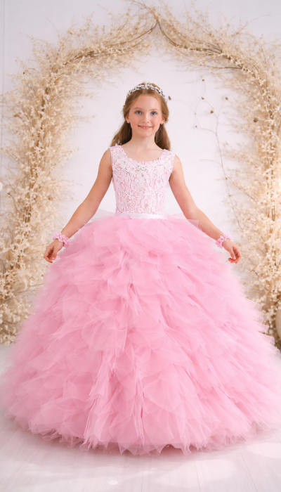 Бальна сукня для дівчинки 10784 рожева