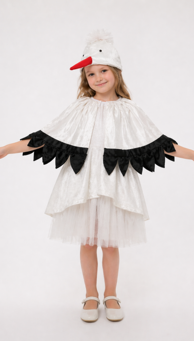 Карнавальний костюм Лелека для дівчинки