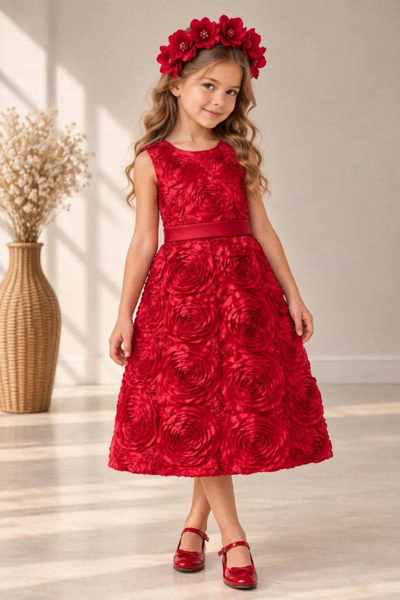 Red Rose Costume for a Girl