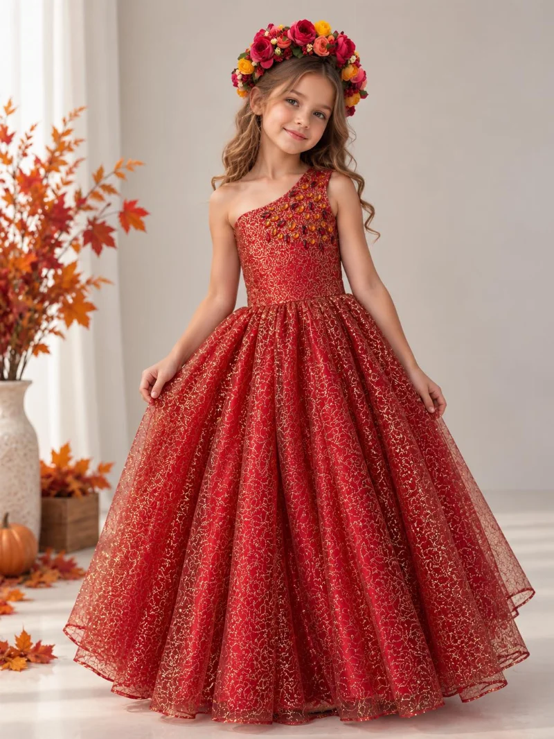 Sparkling Autumn girl's costume
