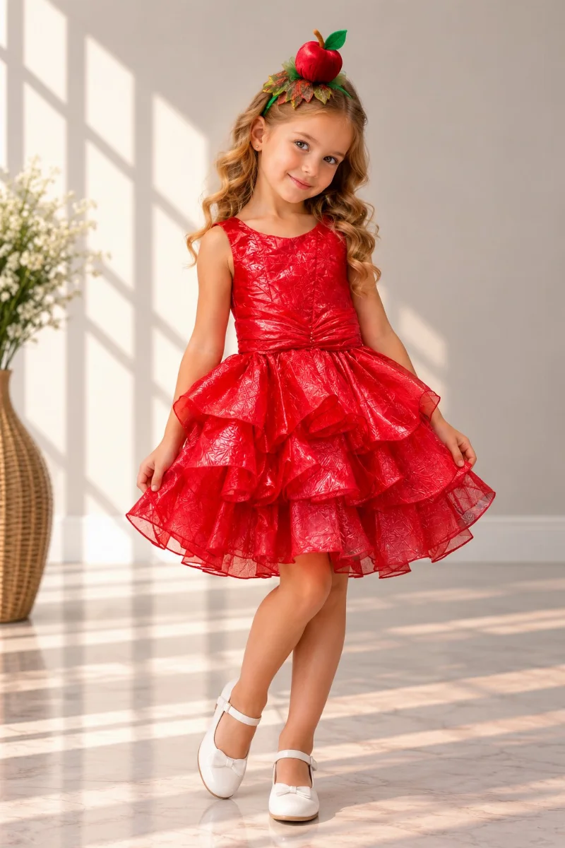 Red Apple carnival costume for a girl No. 3