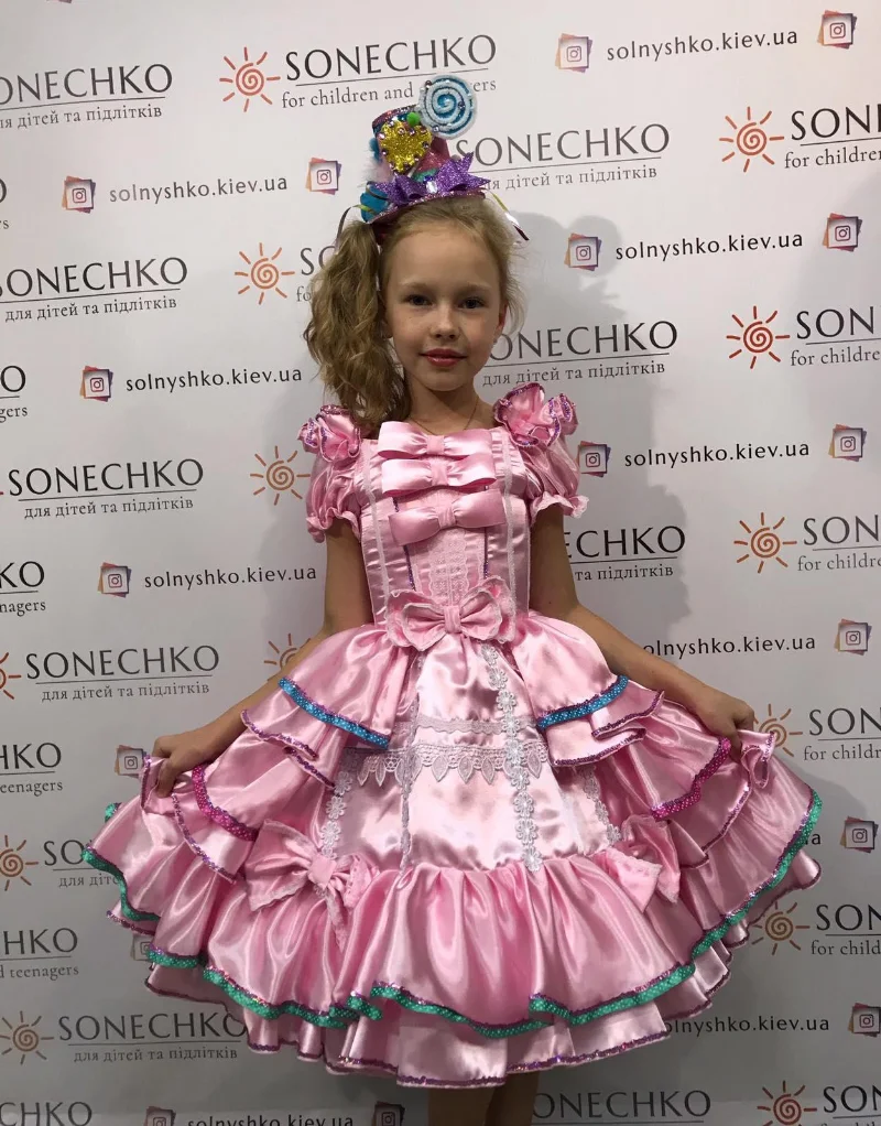 Карнавальний костюм для дівчинки Королева Тістечко, Цукерка Стиль