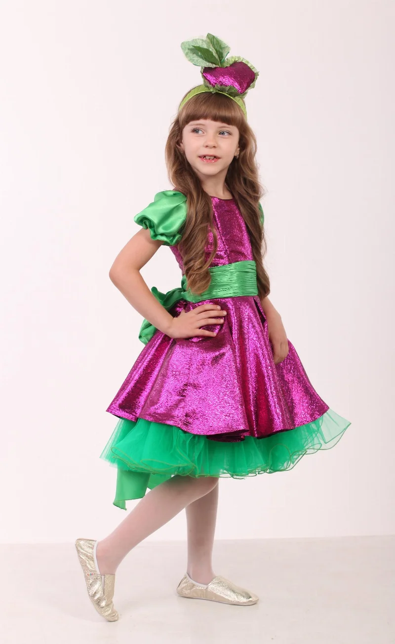 Carnival costume for girls Buryak beets style
