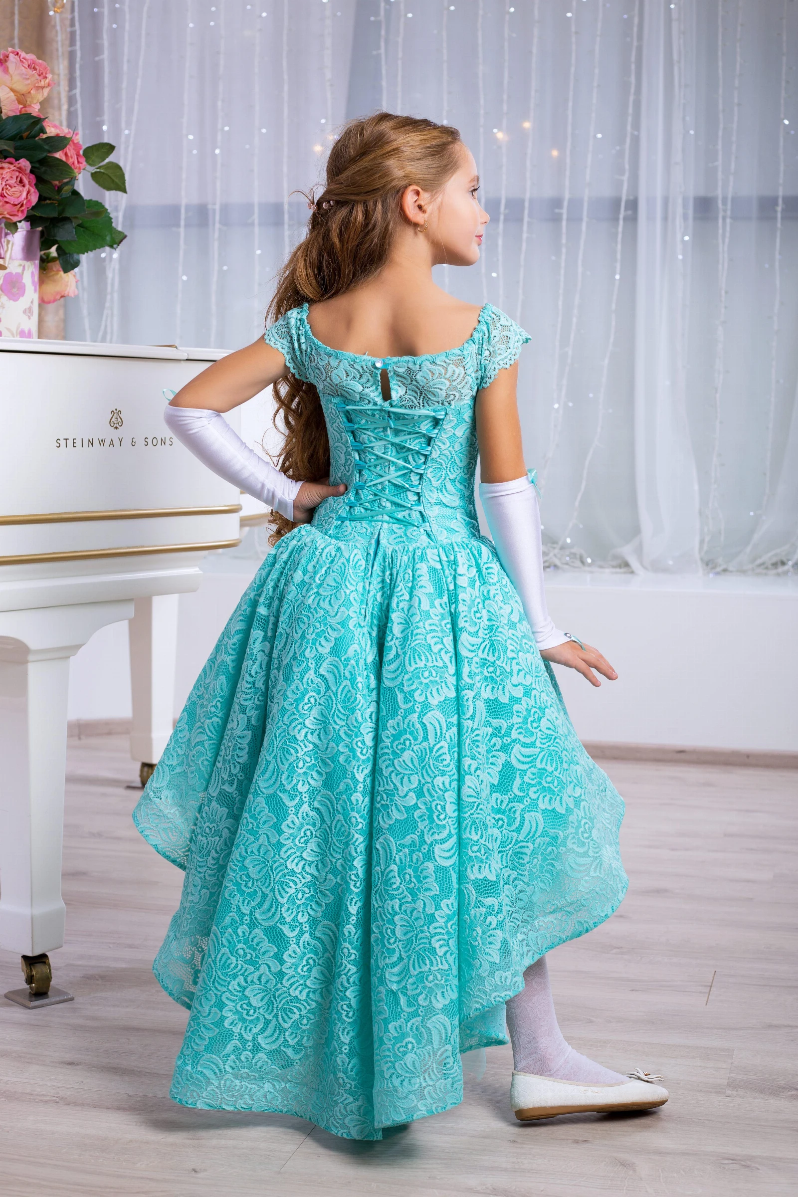 Нарядное бальное платье для девочки 9758