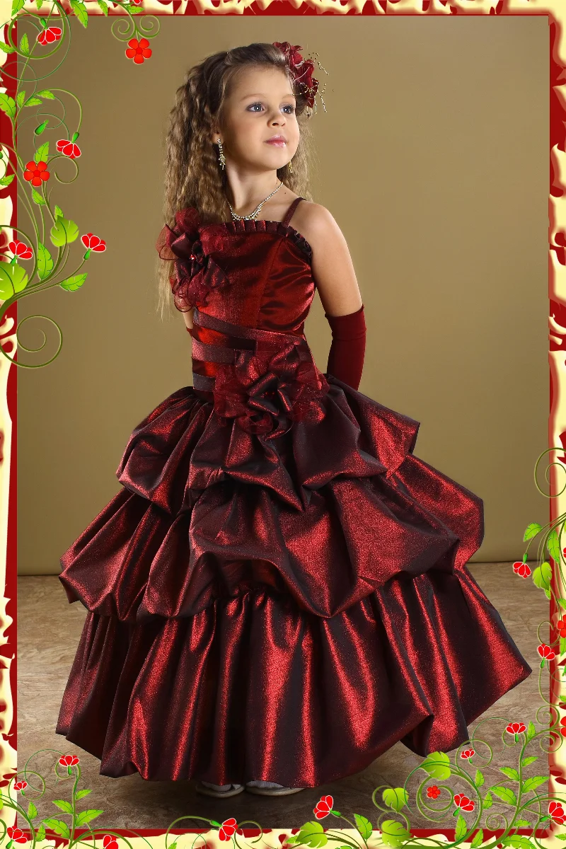 Елегантне плаття для дівчинки Ballon Bordeaux 2720
