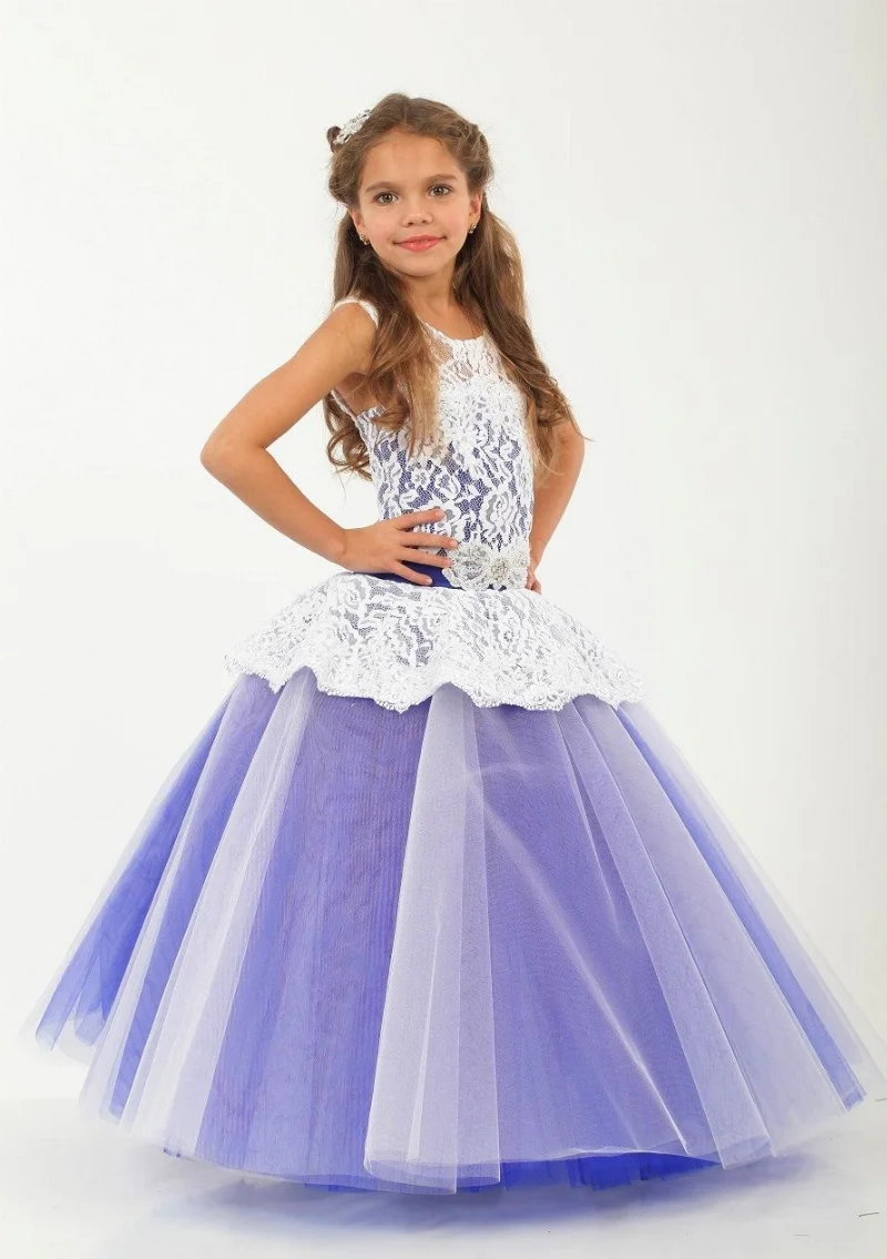 Елегантна бальна сукня для дівчинки 9723 синя