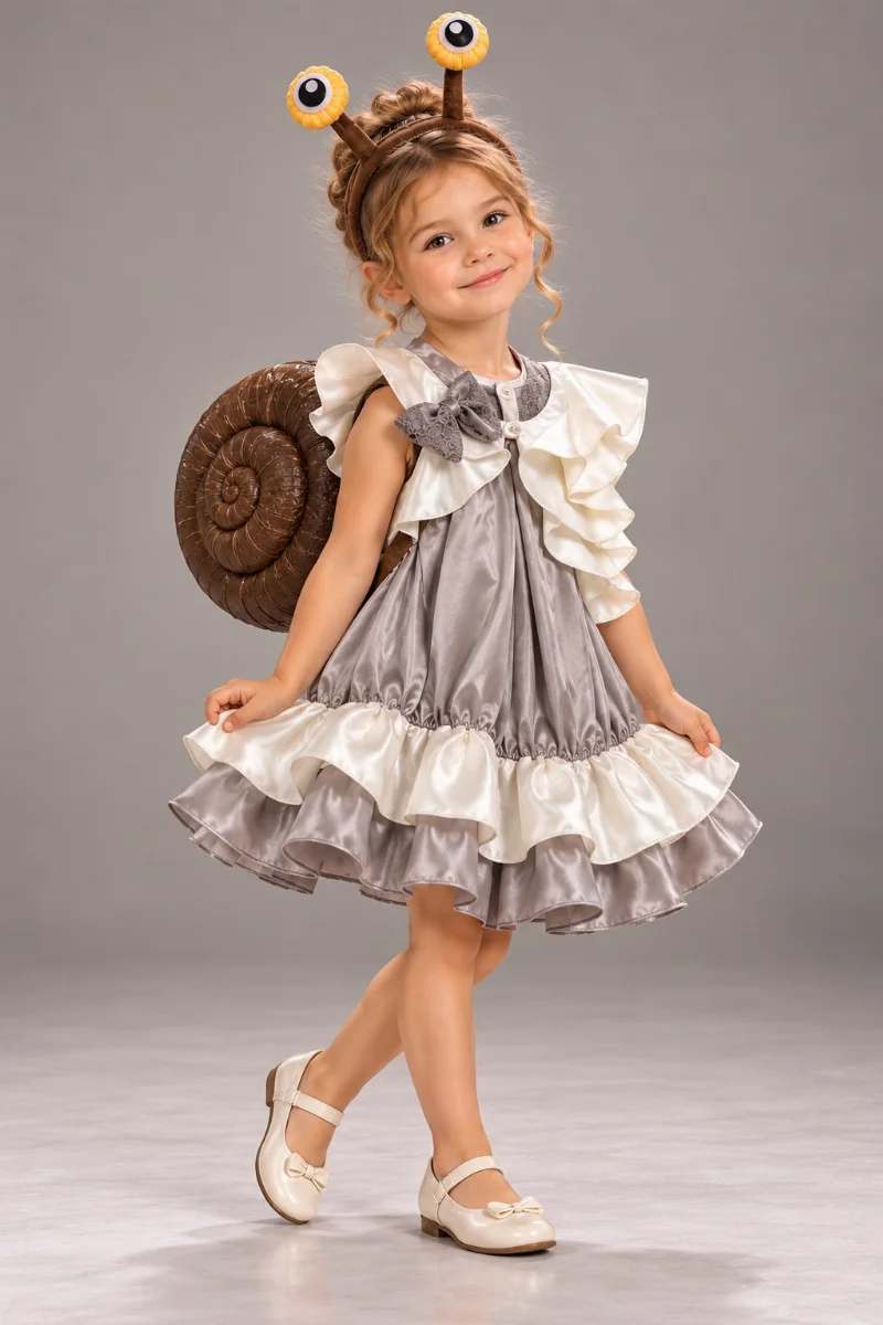 Snail carnival costume for a girl